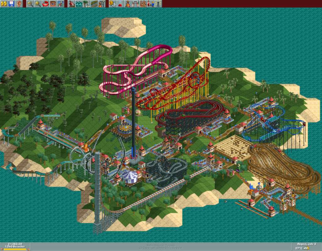 RollerCoaster Tycoon Deluxe Steam CD Key screenshot 1