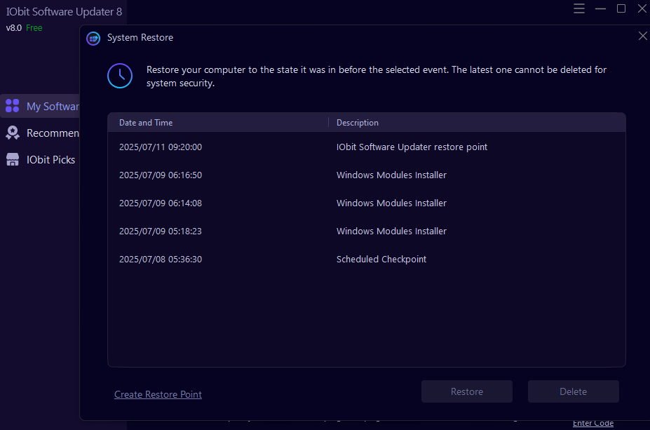 IObit Software Updater 8 Pro Key (1 Year / 3 PCs) screenshot 4