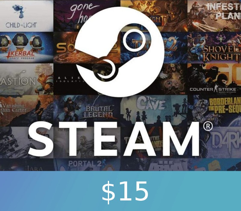 Jaquette de Steam Gift Card $15 US Activation Code