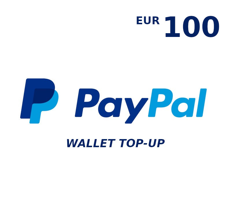 Carátula de PayPal Wallet 100 EUR Top Up EU