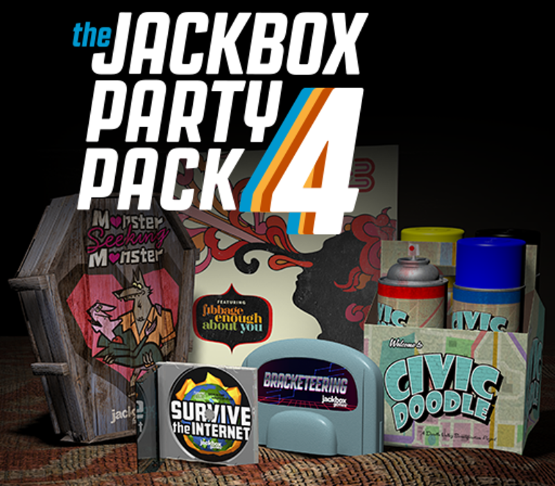 The Jackbox Party Pack 4 PC Steam CD Keyのカバーアート