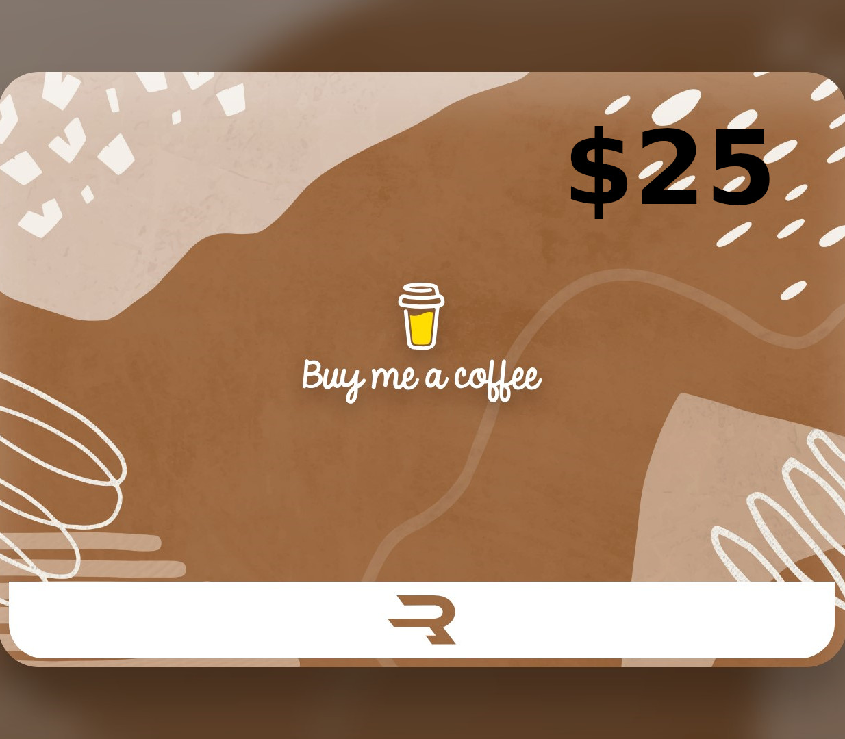 Copertina di Rewarble Buy Me a Coffee USD 25 Gift Card