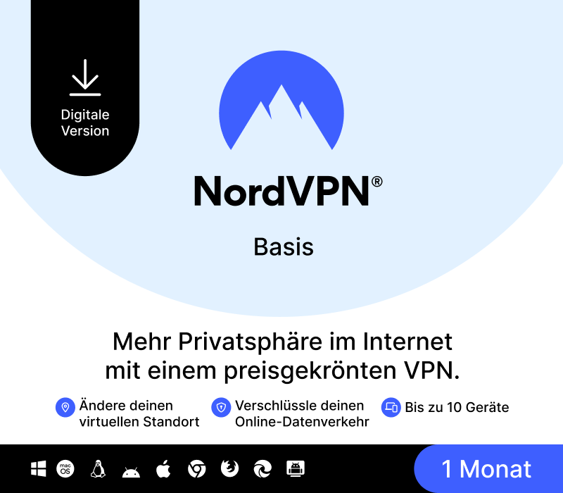 Cover von NordVPN Basic DE Key (1 Month / 10 Devices)