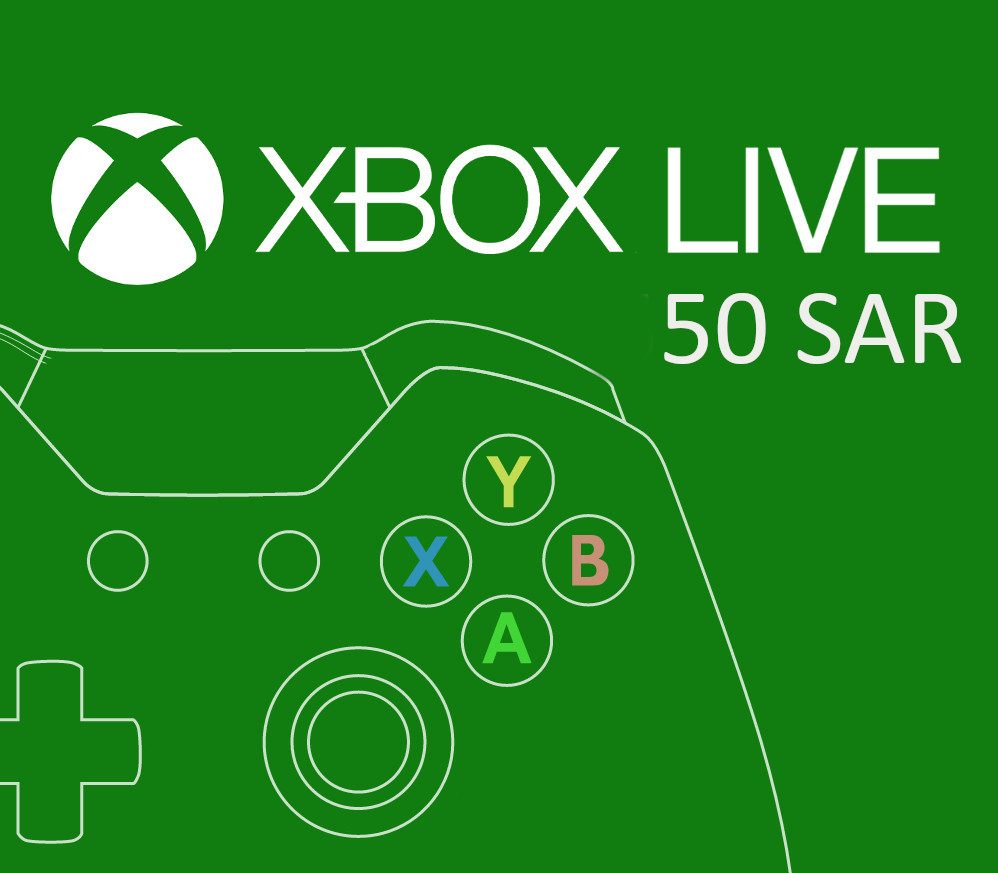 XBOX Live SAR 50 Prepaid Card SA cover art