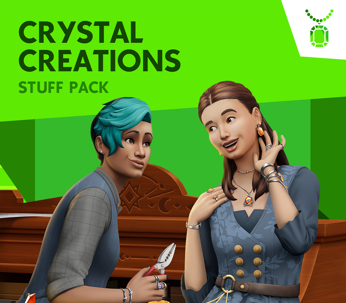 Capa de The Sims 4 - Crystal Creations Stuff Pack DLC EU PC EA App CD Key