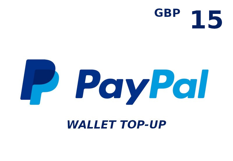 PayPal Wallet 15 GBP Top Up cover art