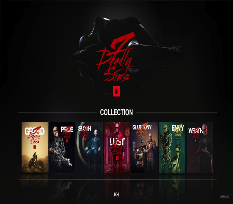 HITMAN 3 - Seven Deadly Sins Collection DLC EU PC Steam CD Key cover art