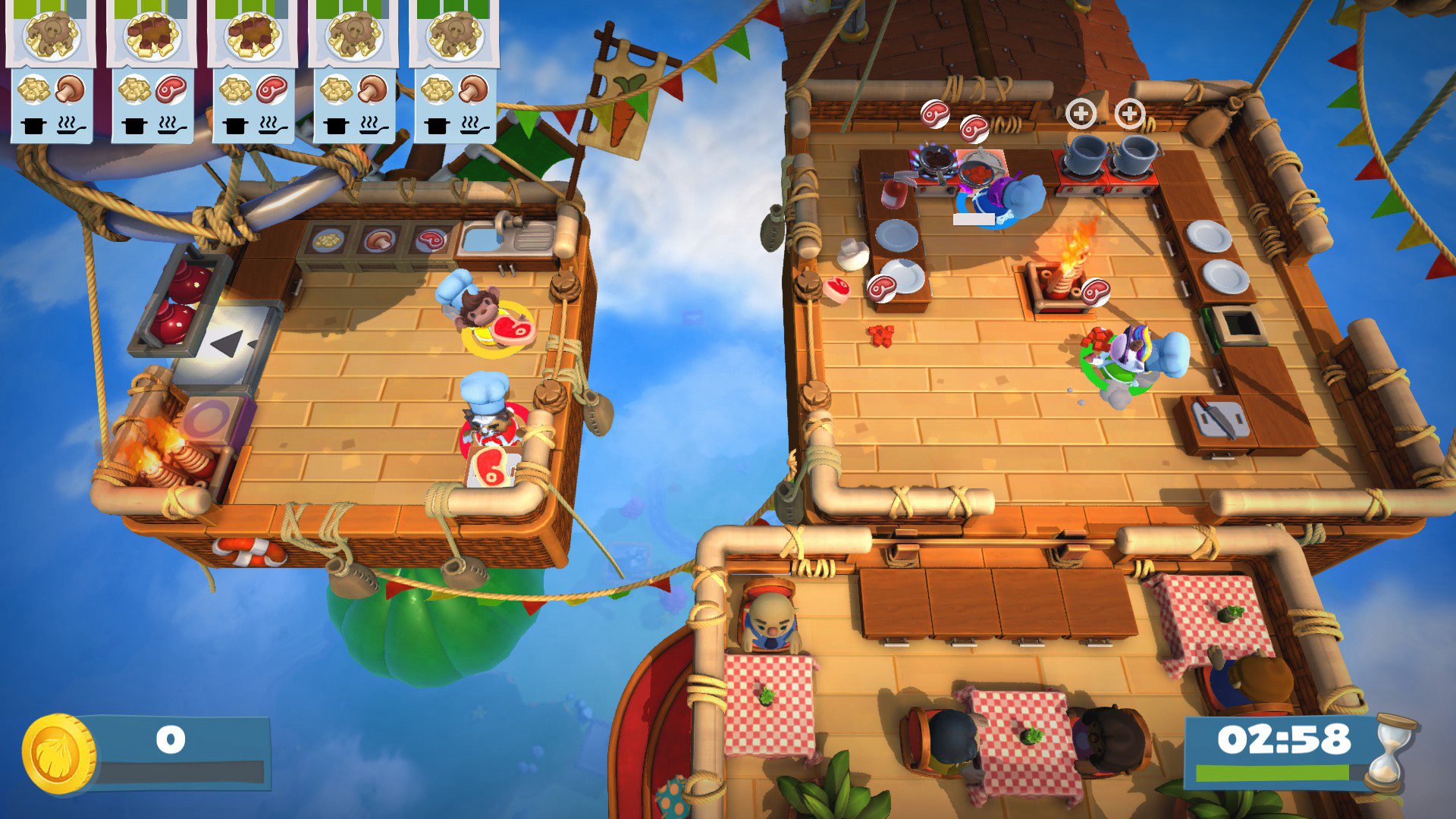 Overcooked! 2 + Too Many Cooks Pack DLC Bundle PC Steam CD Key screenshot 3
