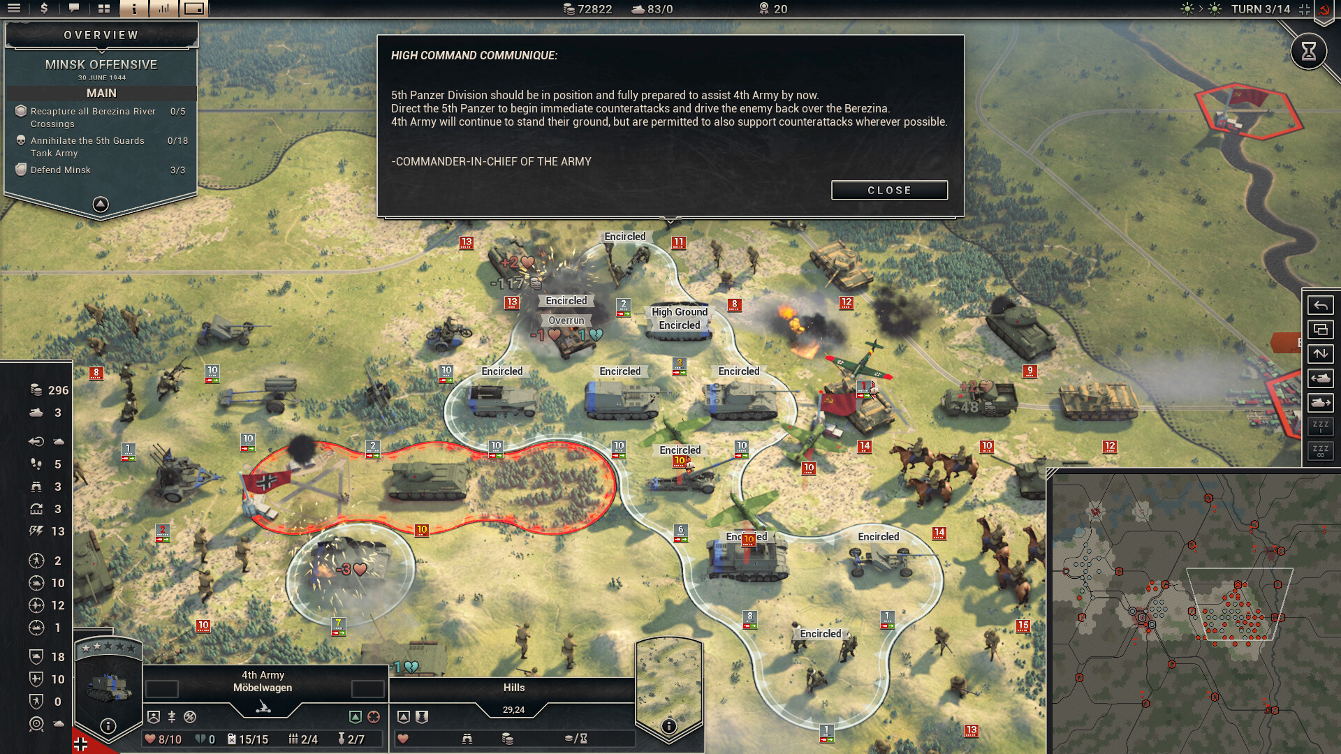 Panzer Corps 2 - Axis Operations 1944 DLC PC Steam CD Key screenshot 4