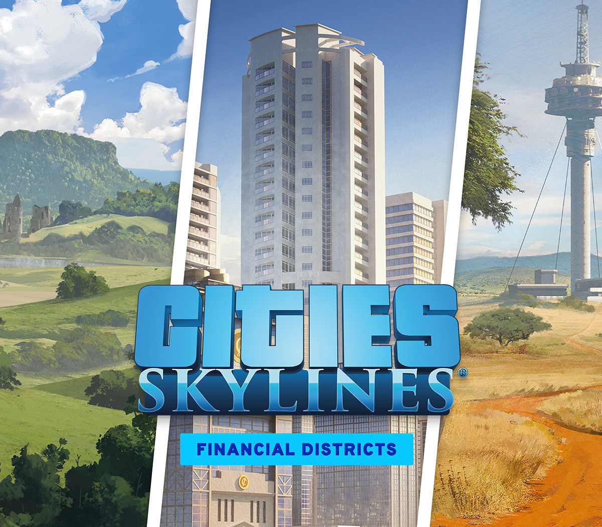 Cities: Skylines - Financial Districts Bundle DLC EU PC Steam CD Keyのカバーアート