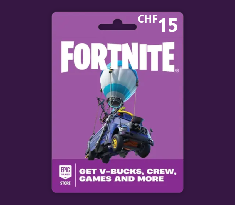 Fortnite CHF 15 PC Epic Games Gift Card CH cover