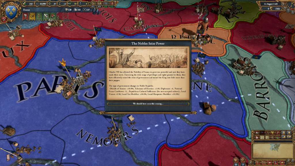 Screenshot 2 di Europa Universalis IV - The Cossacks Expansion EU Steam CD Key