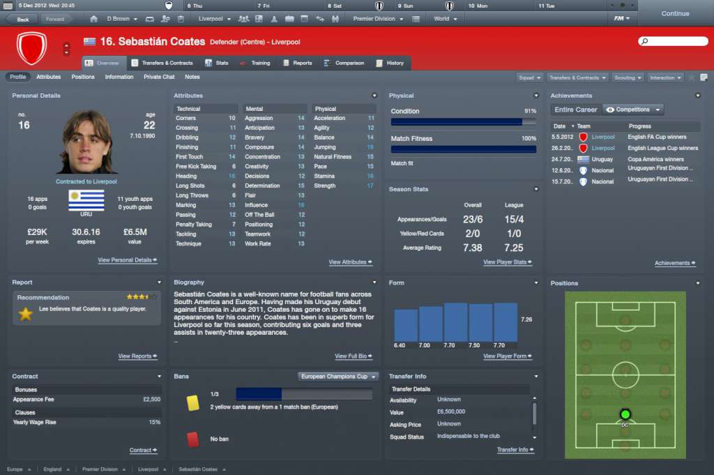 Football Manager 2012 PC Steam CD Keyのスクリーンショット3