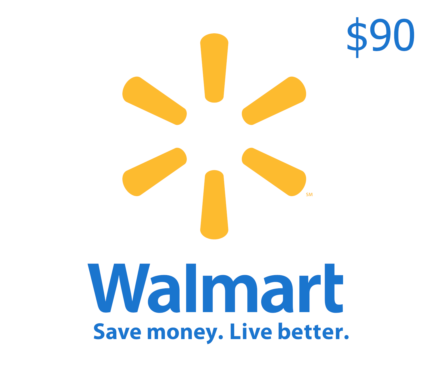 Walmart USD 90 Gift Card US cover art