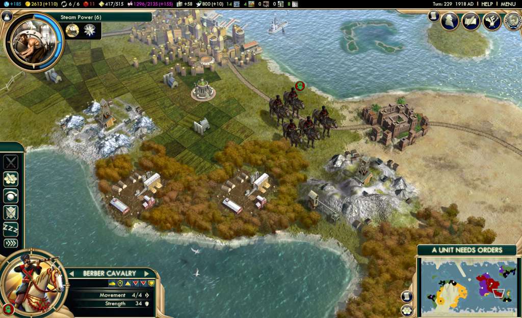 Sid Meier's Civilization V Gold Edition EU PC Steam CD Key screenshot 5