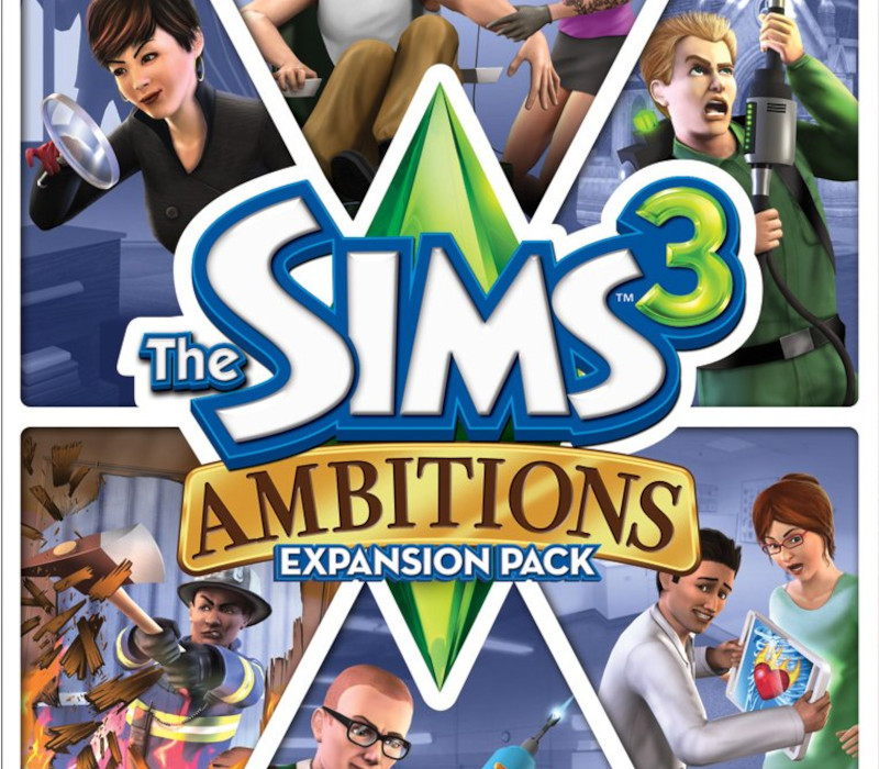 The Sims 3 + Ambitions Expansion Pack DLC EA App CD Key 커버 아트