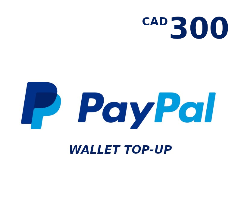 PayPal Wallet 300 CAD Top Up cover art