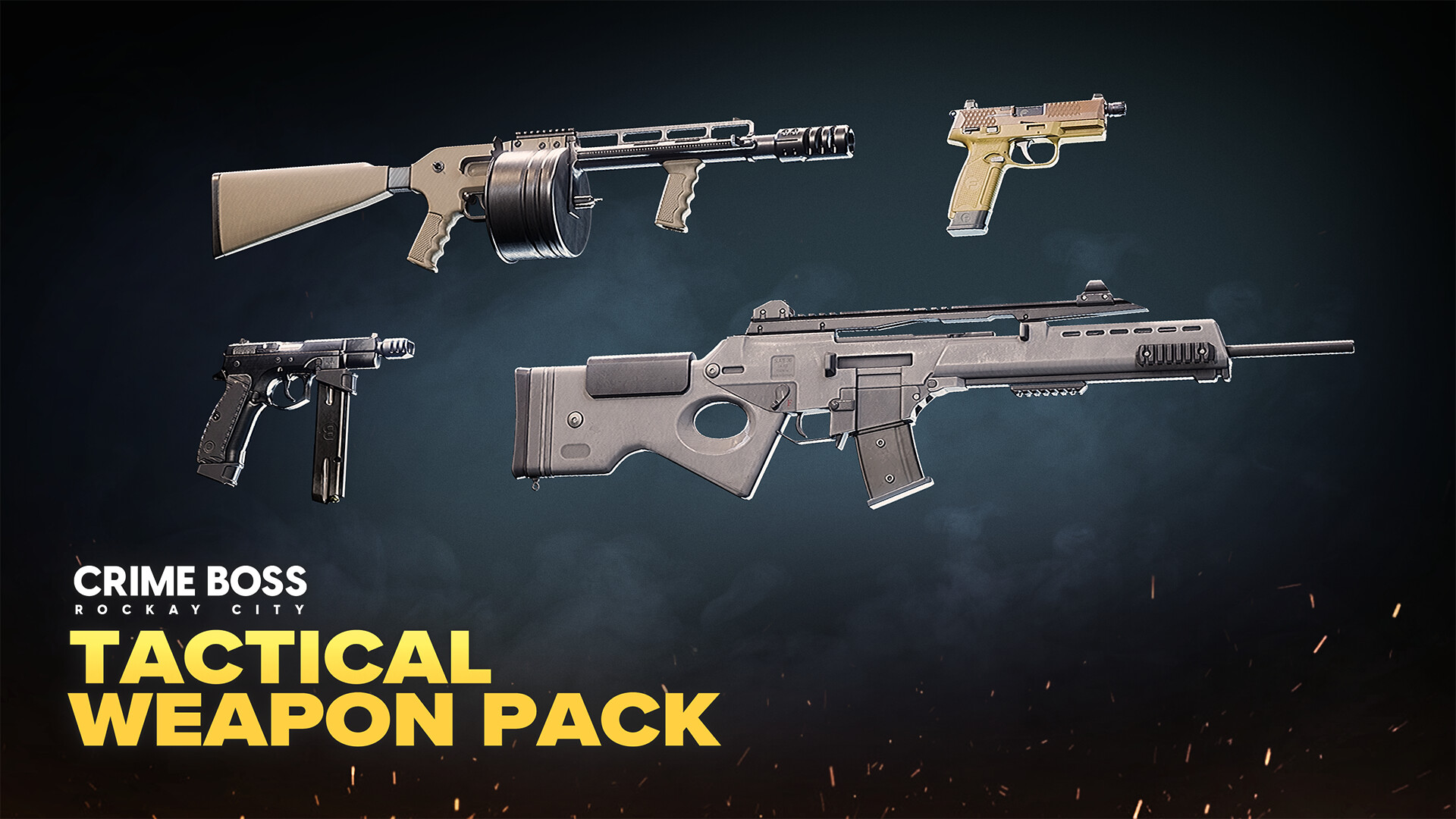 Crime Boss: Rockay City - Tactical Weapon Pack DLC EU (without DE) PS5 CD Key screenshot 2