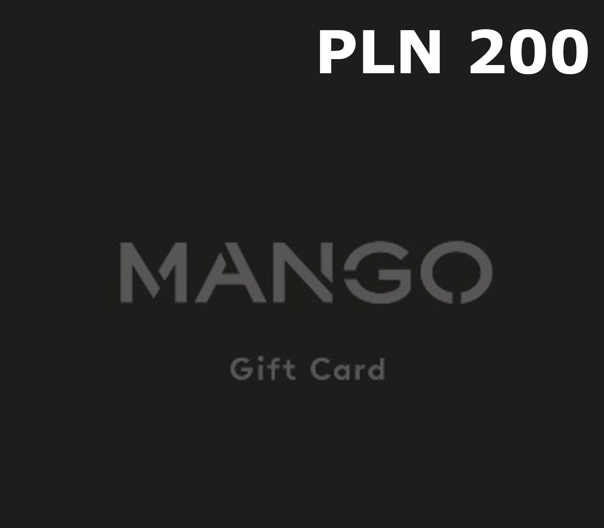 Mango 200 PLN Gift Card PL cover art