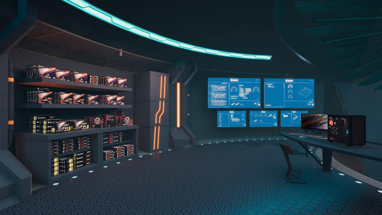 PC Building Simulator - AORUS Workshop DLC Steam CD Key screenshot 4