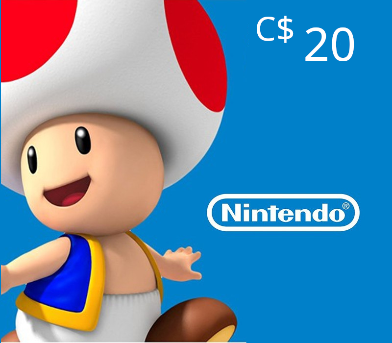 Nintendo eShop Prepaid Card CAD 20 Key cover art