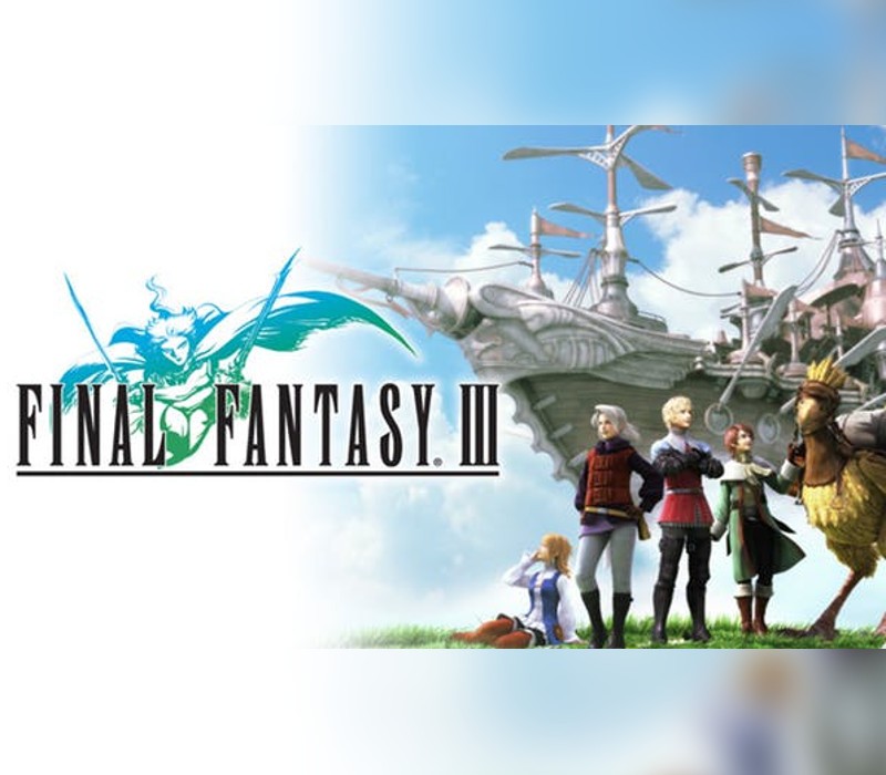 Final Fantasy III (3D Remake) EU Steam CD Key cover art