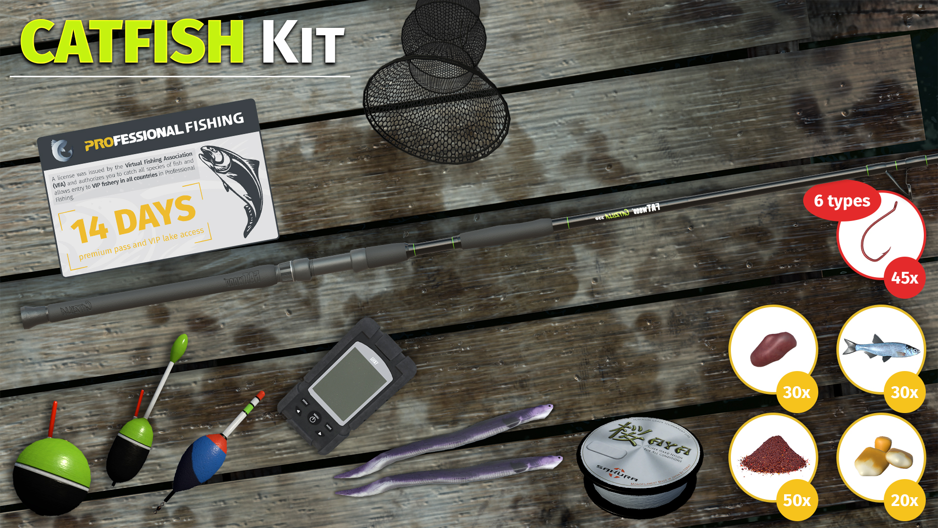 Professional Fishing - Catfish Kit DLC Steam CD Key screenshot 1