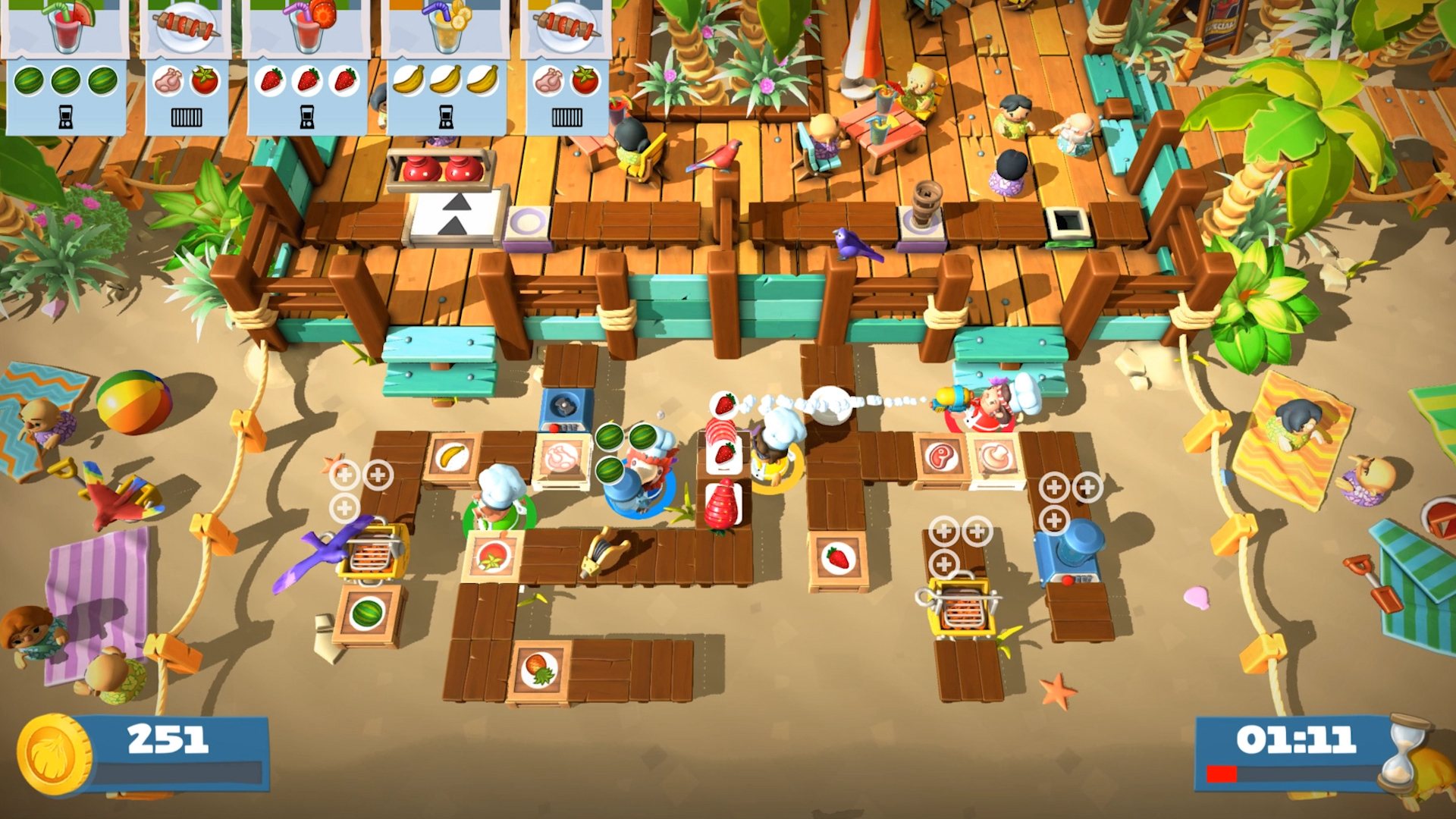 Overcooked! 2 - Surf 'n' Turf DLC PC Steam CD Key screenshot 4