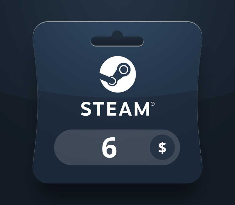 Steam Wallet USD 6 Gift Card MA cover art