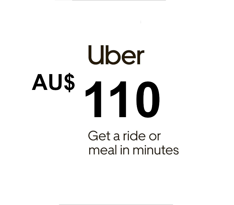 Uber AUD 110 Gift Card AU cover art