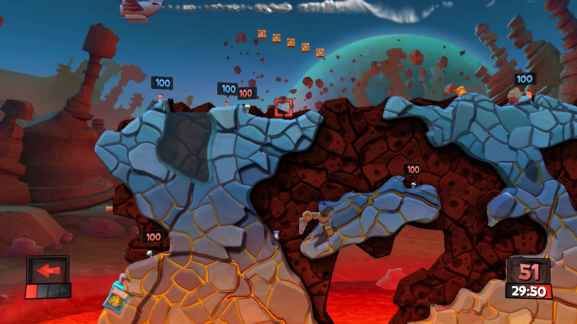 Worms Revolution - Mars Pack DLC PC Steam CD Key screenshot 3