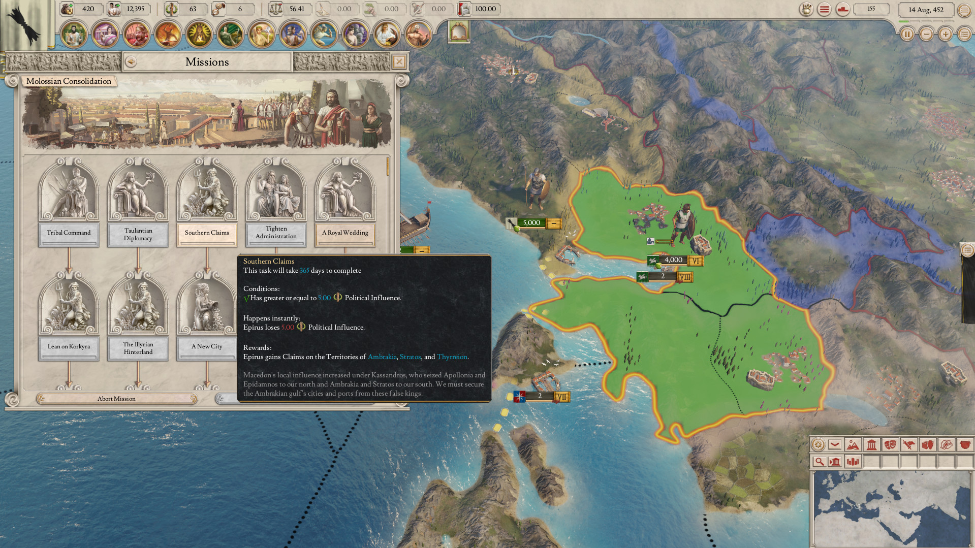Imperator: Rome - Epirus Content Pack DLC Steam CD Key screenshot 5