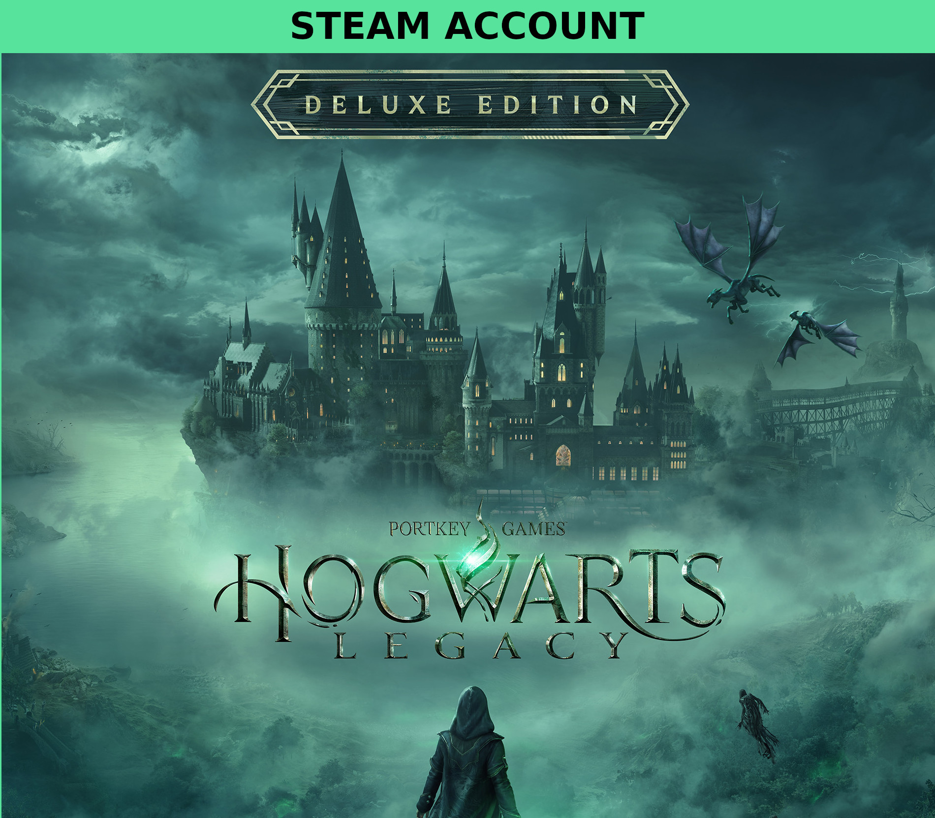 Hogwarts Legacy Deluxe Edition Steam Account cover art