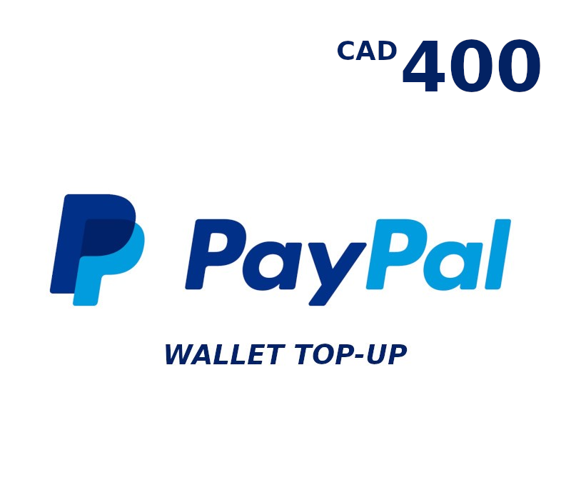 PayPal Wallet 400 CAD Top Up CA cover art