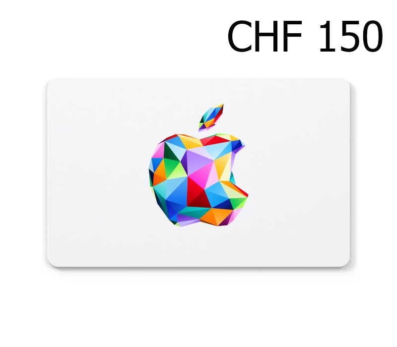 Jaquette de Apple 150 CHF Gift Card CH