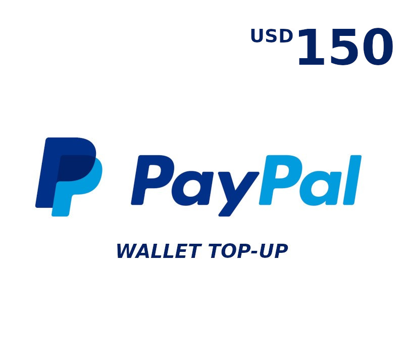 PayPal Wallet 150 USD Top Up US cover art
