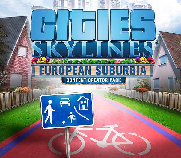 Cities: Skylines - Content Creator Pack: European Suburbia DLC PC Steam CD Key cover art