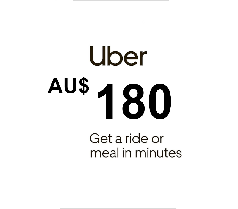 Uber AUD 180 Gift Card AU cover art