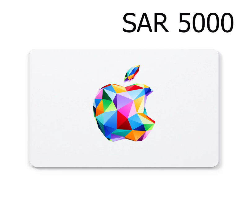 Обкладинка Apple 5000 SAR Gift Card SA