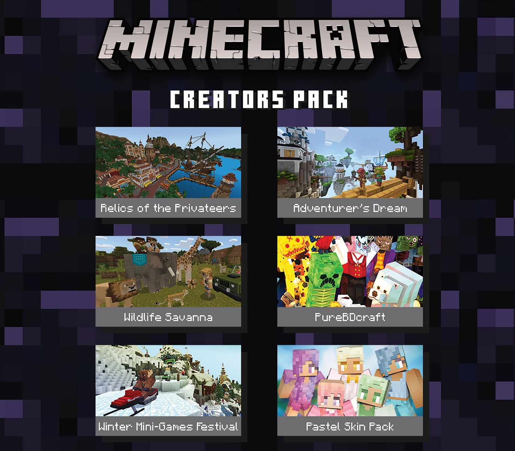 Minecraft - Creators Pack DLC EU XBOX One CD Key kapak görseli