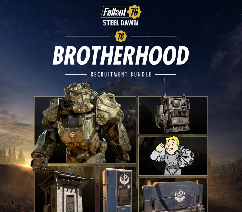Fallout 76 - Brotherhood Recruitment Bundle DLC Steam CD Key cover art