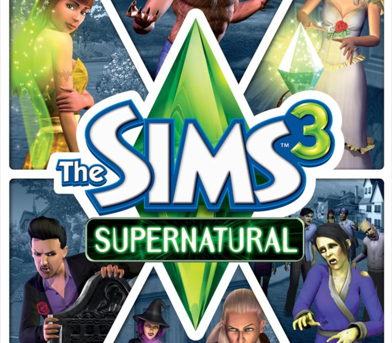 The Sims 3 - Supernatural DLC PL PC EA App CD Key kapak görseli