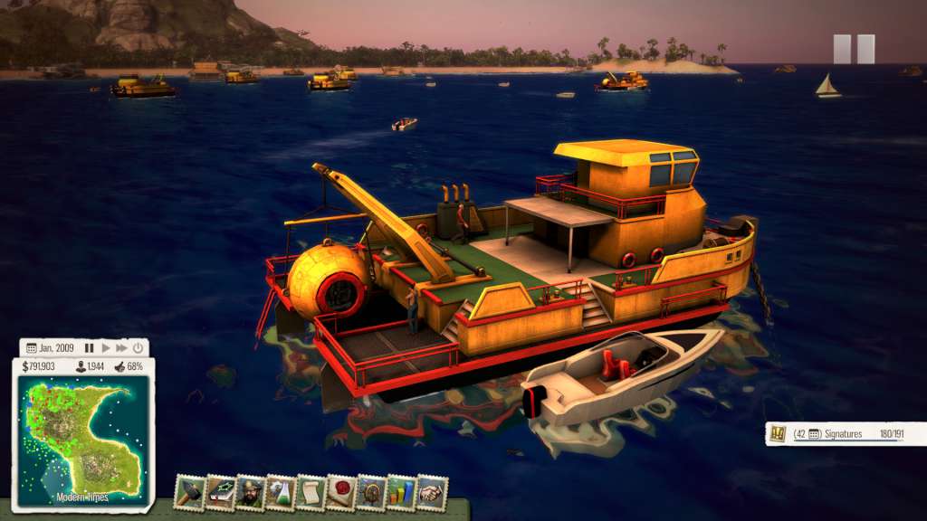 Tropico 5 - Waterborne DLC EU PC Steam CD Key screenshot 3