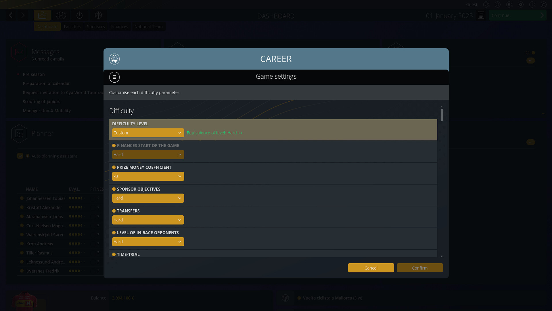 Pro Cycling Manager 2025 RoW PC Steam CD Key screenshot 2