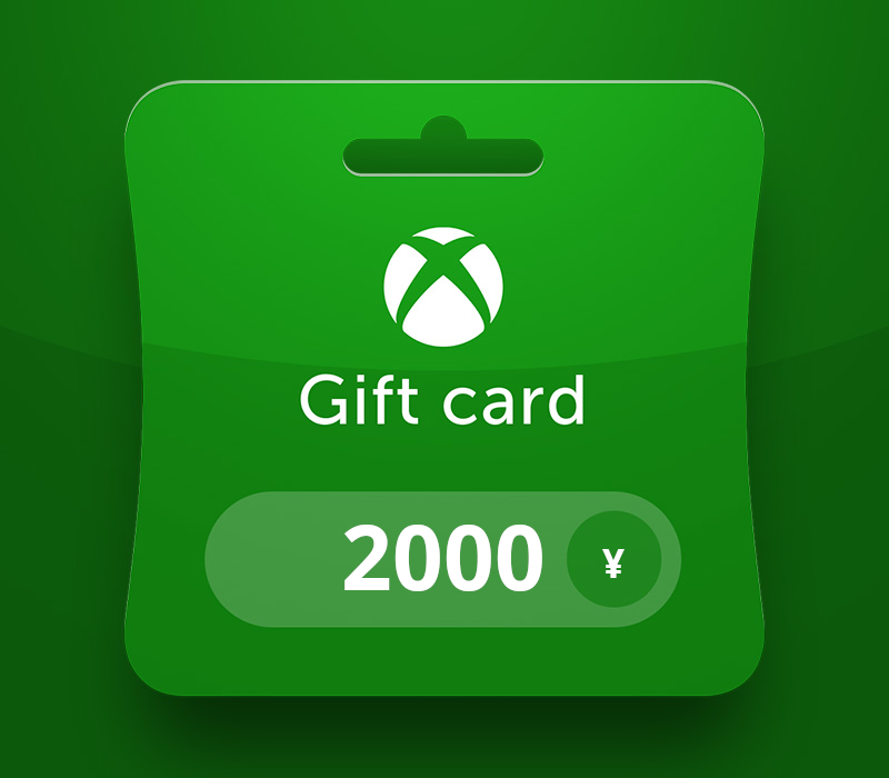 XBOX Live JPY 2000 Prepaid Card JP cover art