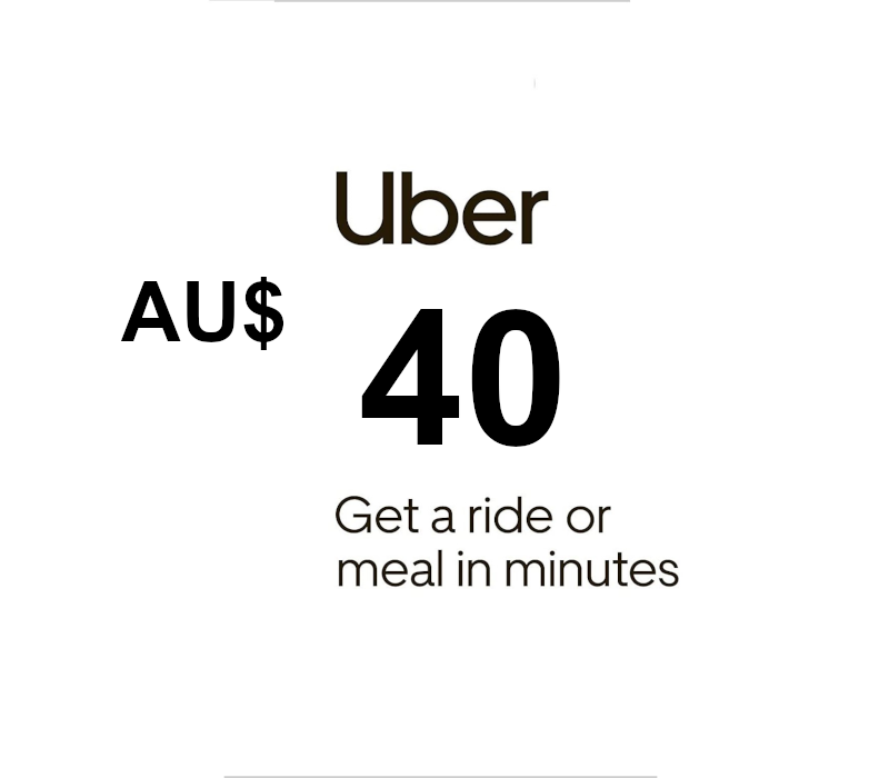 Uber AUD 40 Gift Card AU cover art