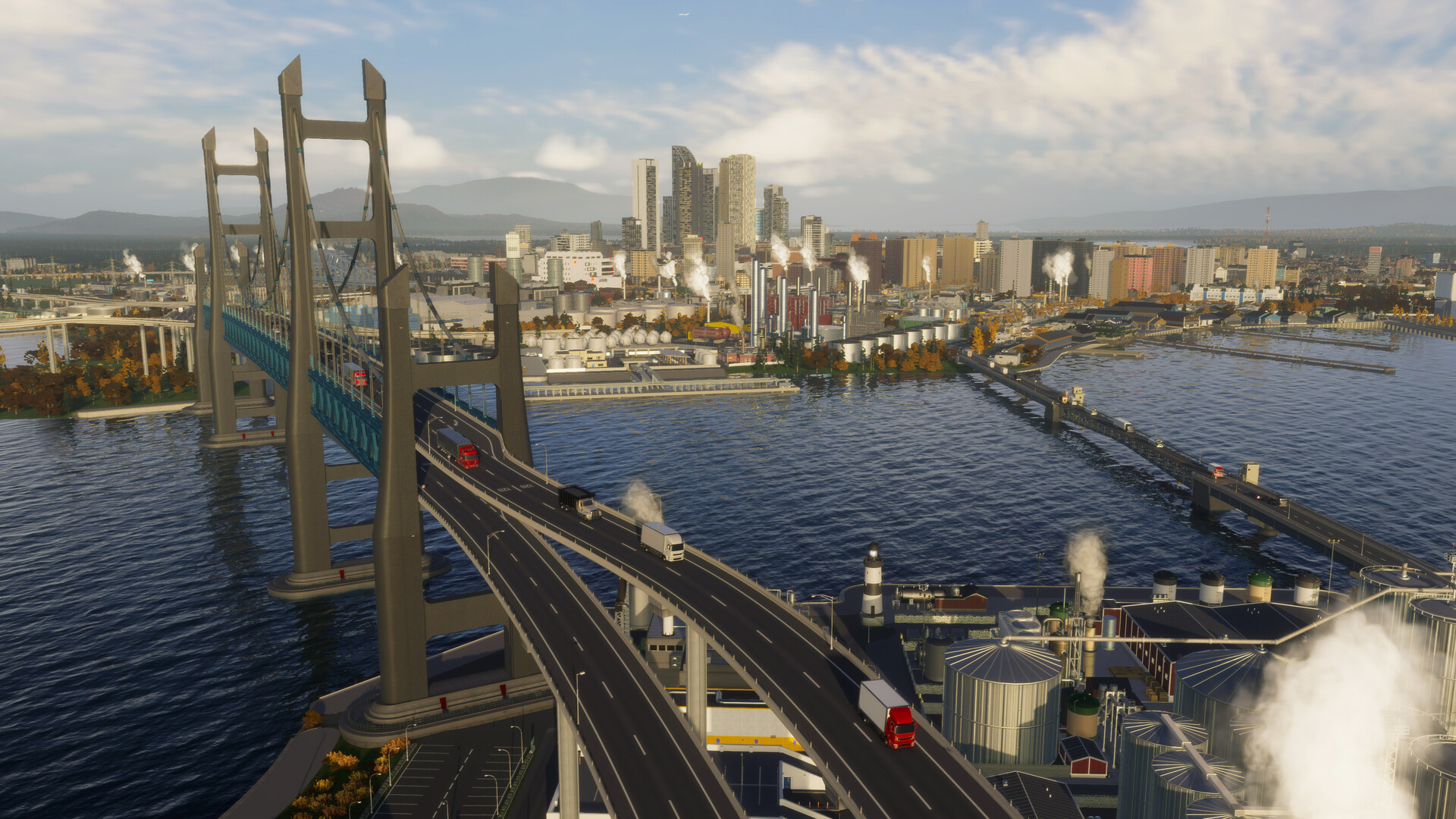 Cities: Skylines II - Bridges & Ports DLC EU PC Steam CD Key screenshot 4