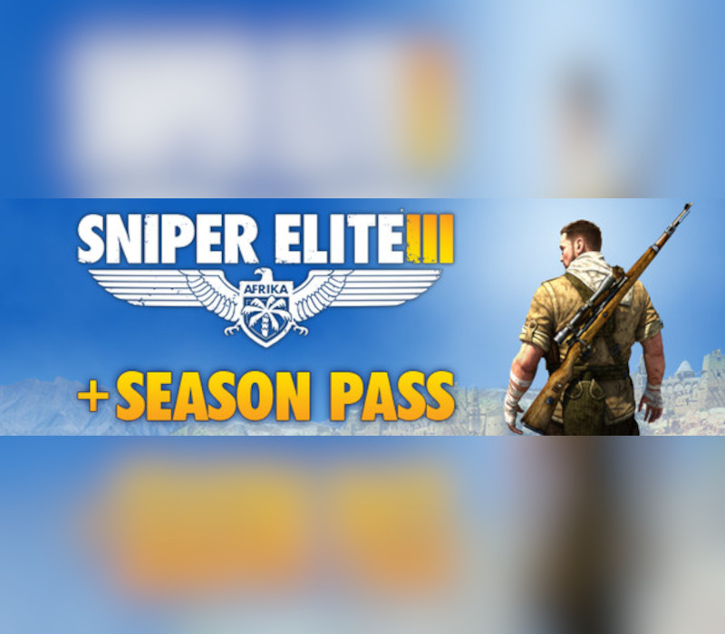 Sniper Elite 3 + Season Pass DLC PC Steam CD Key 커버 아트