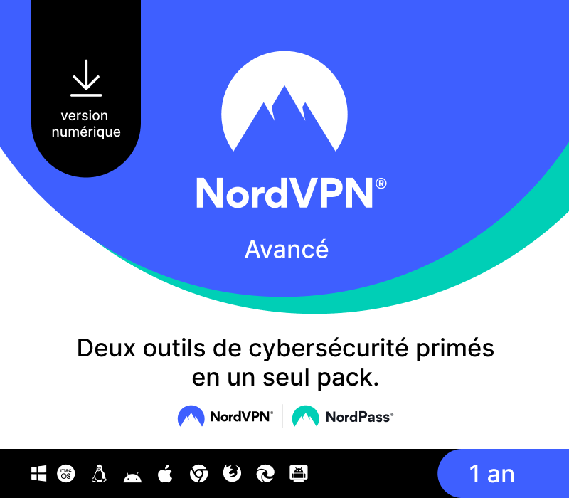 NordVPN Plus FR Key (1 Year / 10 Devices) cover art