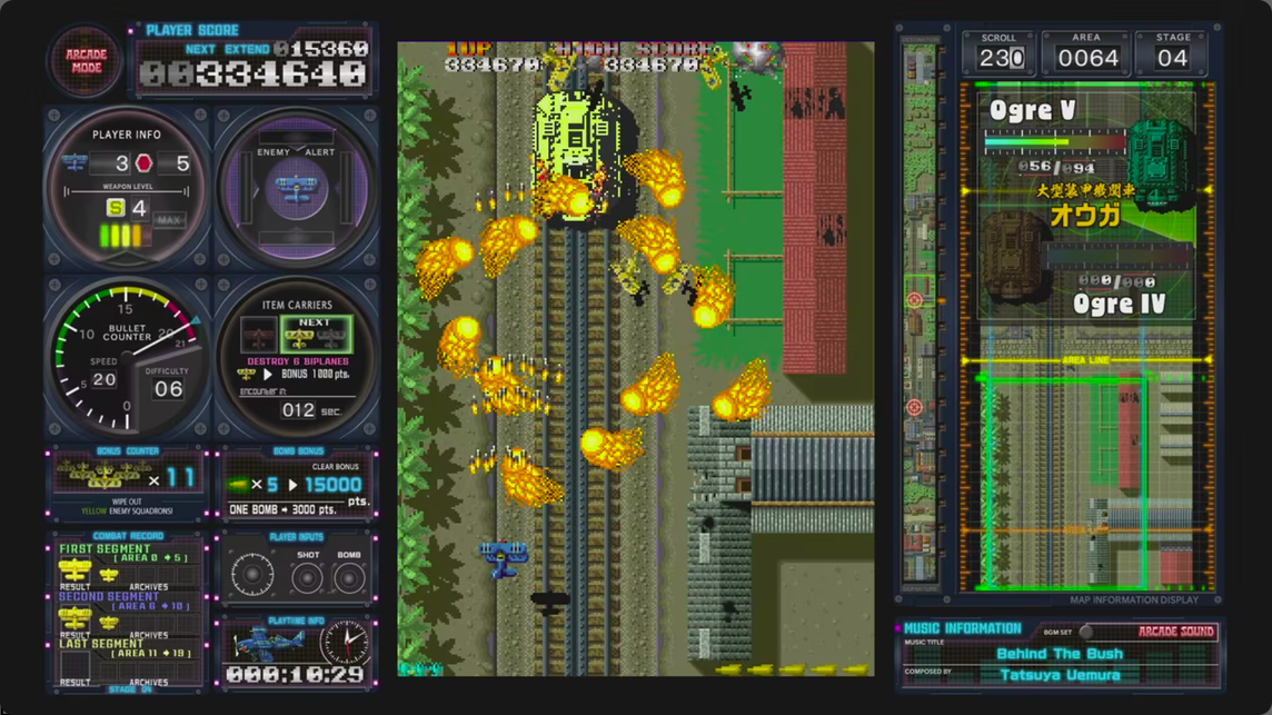 Toaplan Arcade Garage: Flying Fire Shark EU Nintendo Switch CD Key screenshot 2